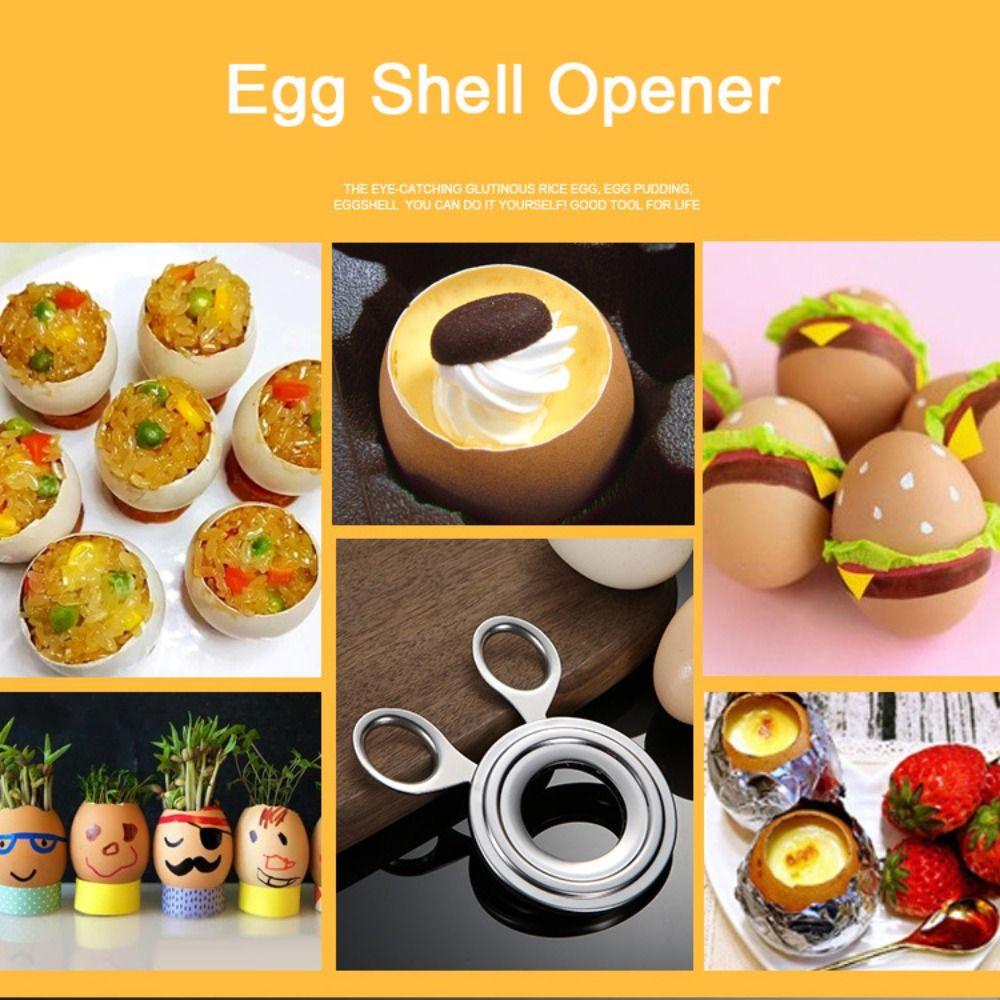 Eggs Kitchen Gadget Egg Shell Opener Boiled Egg Shell Cutter Topper Cutter Scissors Knocker Opener