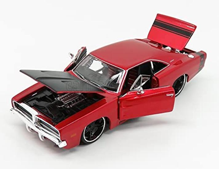 Mini Car American Car Dodge Charger MAISTO DODGE CHARTGER COUPE 1969 RED MET BLACK 32537R 1/24 R/T