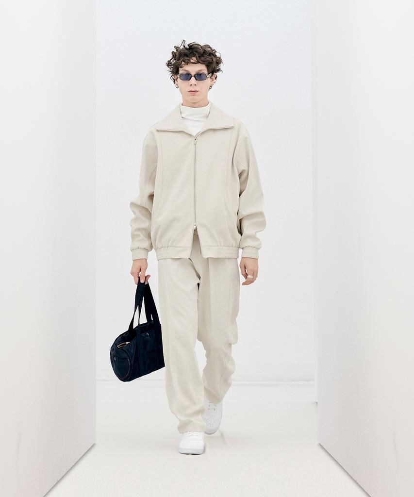 Ironyporno Whiteline 86-Iro255 Curved Blouson Jacket Ivory