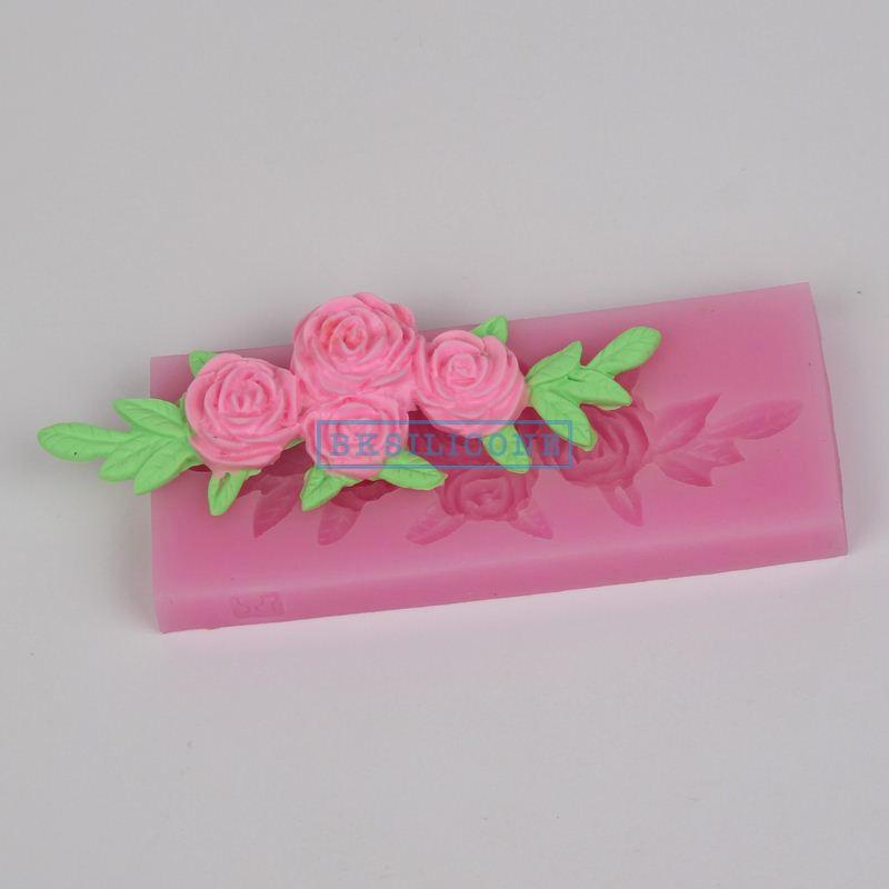 Silicone DIY Cake & Cookie Flower Molds - L1024