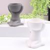 Humanoid Ceramic Flower Pot Succulent Pot Plant Small Vase Crafts Desktop Decoration YL1481-2