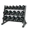Three-Tier Dumbbell Rack & Weight Set