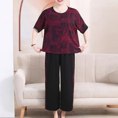 Καλοκαιρινά Oversize Παντελόνια Γυναικεία Plus Size Casual Loose Κομψά Γυναικεία Σετ Καλοκαιρινά Ρούχα