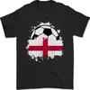England Football Flag T-Shirt 100% Cotton Sizes S–5XL