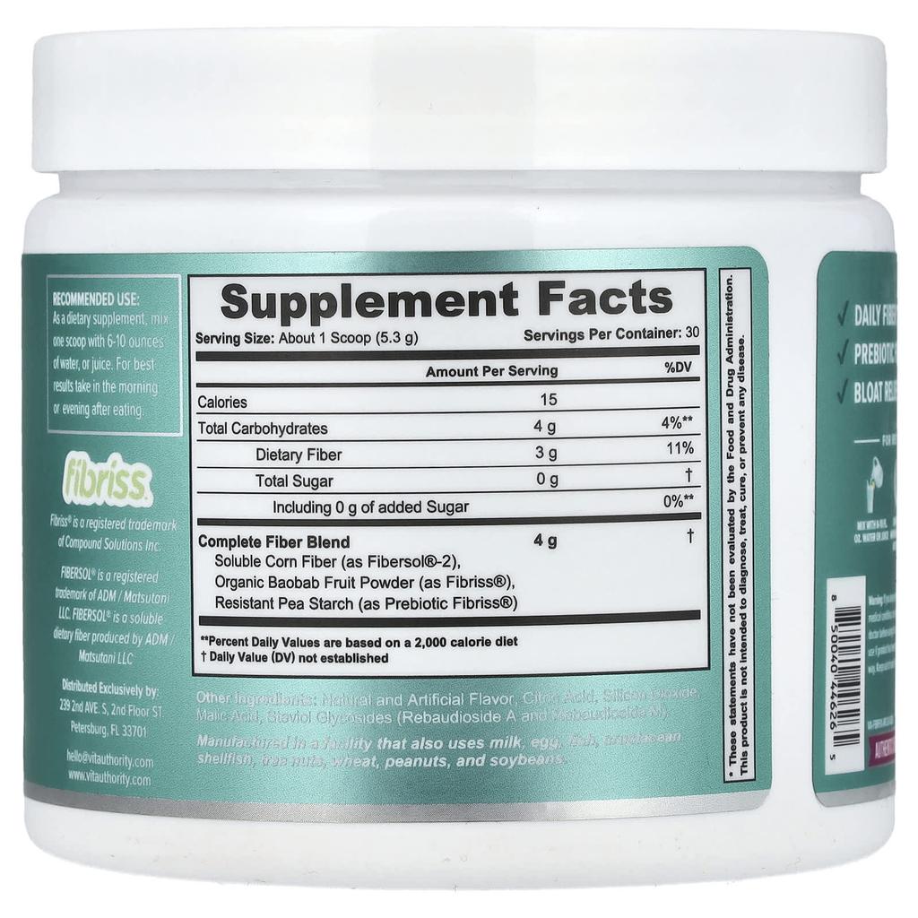 Fiber Fix, Comprehensive Fiber Gut Aid, Crisp Apple, 159G(5.6Oz)