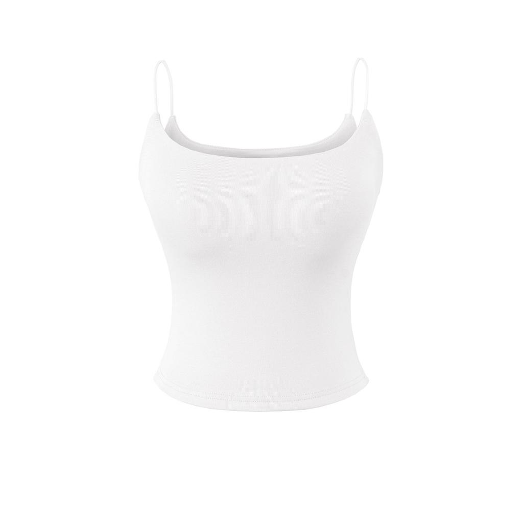 Women's Slim Fit High Elasticity Camisole - Spring/Summer Basic Layer, No Bra Needed, Beautiful Back Design.