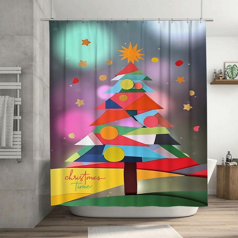 

Tuniu Whimsical Forest Animal Bath Curtain Cute Woodland Creature Shower Liner Nature Inspired Home Decor Artistic Wildlife Scen W60H190(CM)-1 Pcs