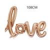 LOVE Letter Foil Balloon Lipstick Red Lip Foil Balloon Anniversary Wedding Valentine's Day Birthday Party Decoration Bridal Ball