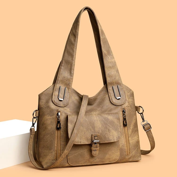 

Винтажная женская сумка через плечо, портативная сумка-мессенджер кофейный