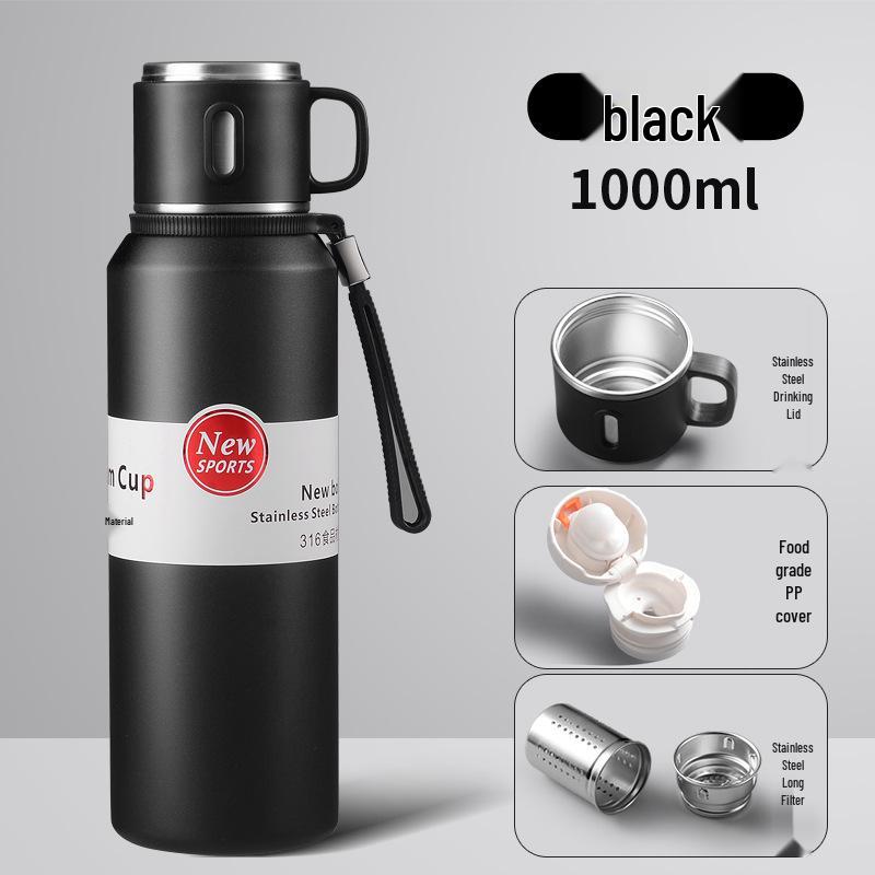 316 Stainless Steel Large-Capacity Insulated Travel Tea Infuser Cup