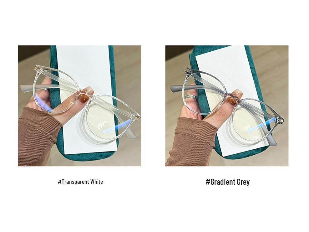 Women's TR90 Round Anti-Blue Light Ultralight Eyeglass Frames for Myopia