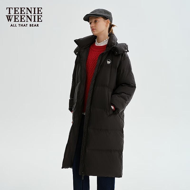 Teenie Weenie Women's Cloud Puffy Hooded Long Down Jacket