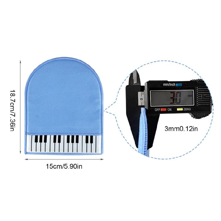 Piano Cleaning Gloves Plush Polishing Cloth Universal Instrument Cleaning Gloves