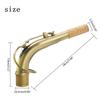 Messingmaterial Saxophon Krümmer Hals Altsaxophon Holzblasinstrument Zubehör Altsaxophon Saxophon Krümmer Hals Ersatzteil