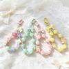 Dopamin Girly Blume Schleife Perlen Handykette & Lippenstift Halter Schlüsselanhänger