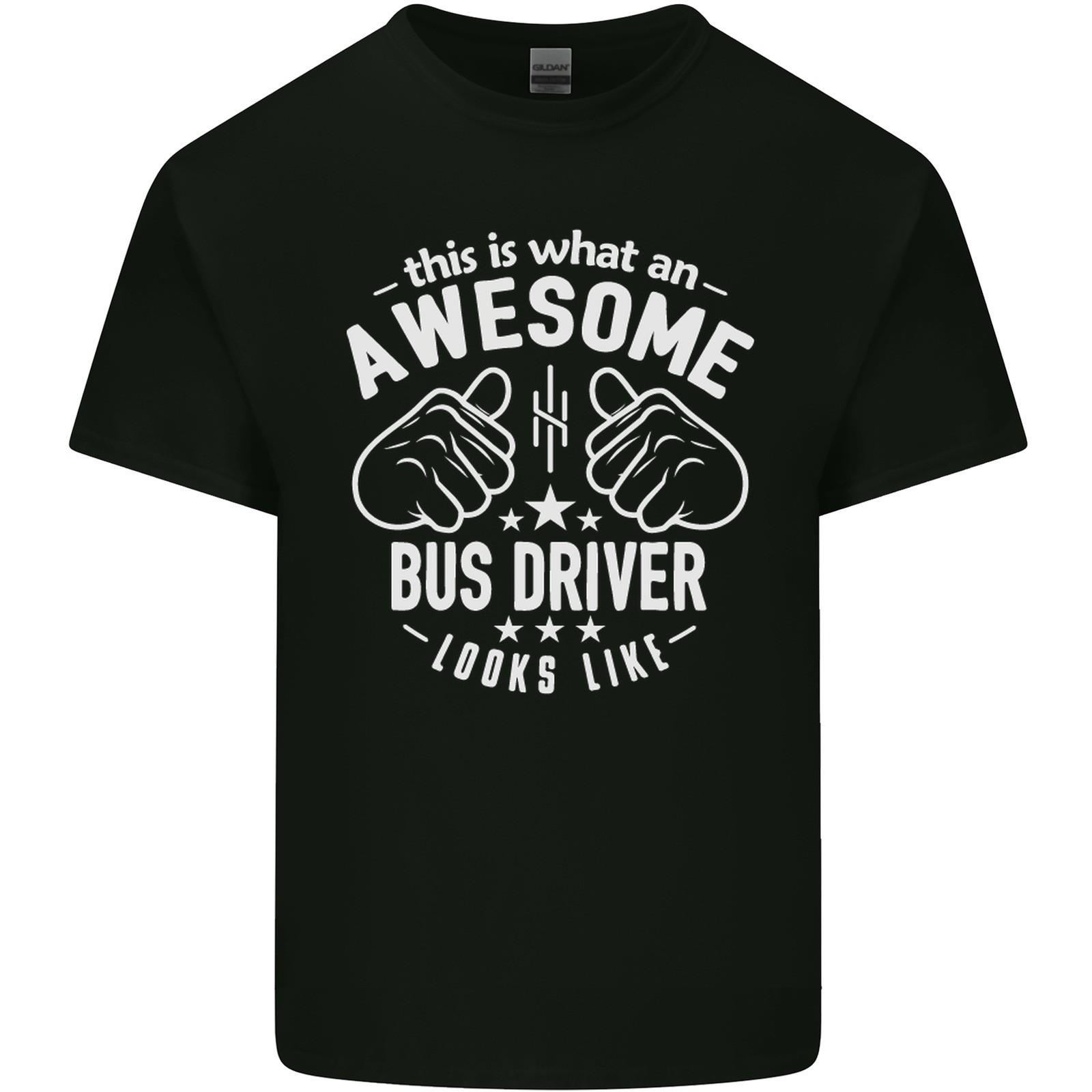 An Awesome Bus Driver Looks Like Mens Light Cotton T-Shirt S