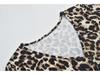 2020 Summer V-neck Slim Fit Leopard & Snake Print Crop Top T-shirt for Women