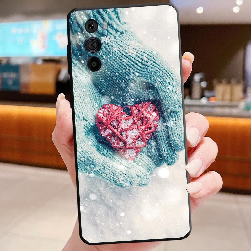 Phone Case For Motorola Edge 50 40 Pro 60 50 40 30 Ultra Neo Fusion Moto G85 G72 G53 G54 G84 G13 G32 Snow Winter