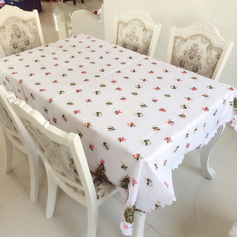 

Красная Рождественская Скатерть Санта Полиэстер Скатерть Рождественская Вечеринка Кейтеринг Обеденная B