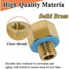 2Pcs ADP-106 Adapter with Gasket for F106 Series Quick Oil Drain Valve | M14-1.5, Brass