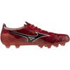 Mizuno Alpha 2 ELITE Soccer for Club Ruby Red x Size 2E Cleats, Wide, Lightweight, Activities, Football, Rugby, White, 25.5 cm,