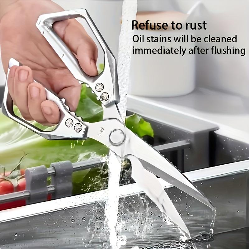 Kitchen Scissors, Professional Multi-Functional with Ergonomic Handle, Durable Structure, Stainless Steel Meat, Poultry, Fish, Bone Cutting Scissors