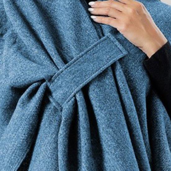 Cashmere Imitation Cloak Shawl Solid Color Windproof Soft Warm Ladies Shawl Jacket Women Autumn Winter Scarf Shawl