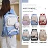Matching Color Trendy Nylon Travel Backpack Lightweight Schoolbag Gift Kids