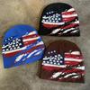 American Trend Winter Flag Knit Beanie Men Women Warm Hip Hop Streetwear