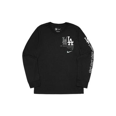 Nike X Mlb Logo Print Rundhals-Sweatshirt Kinder-Sweatshirts Schwarz DX5249-010