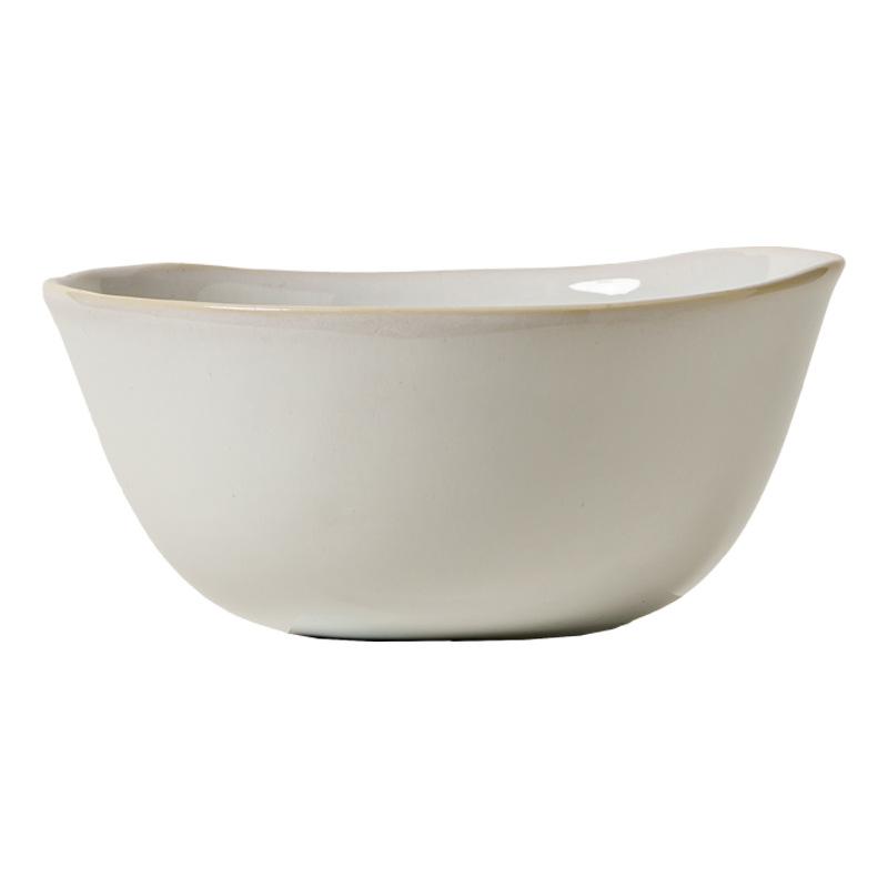 Miska Yuanbao Miska Ceramiczna Styl Retro Miska na Sałatkę Naczynia Stołowe Mała Miska Domowa Miska na Ryż Miska na Warzywa Prosta Miska o Specjalnym Kształcie