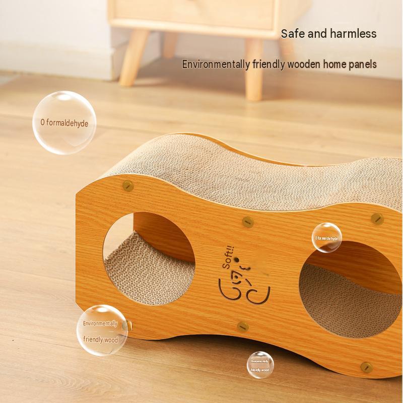 Durable Cardboard Cat Scratcher Sofa Anti-Scratch Sturdy Cat Scratch Pad With Woven Nest for Pet Cats Rest Play Time