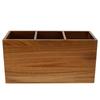 Wood Kitchen Utensil Storage Rack with Removable Divider for Spoon Fork chopsticks Tableware Countertop home Kitchen Organizers