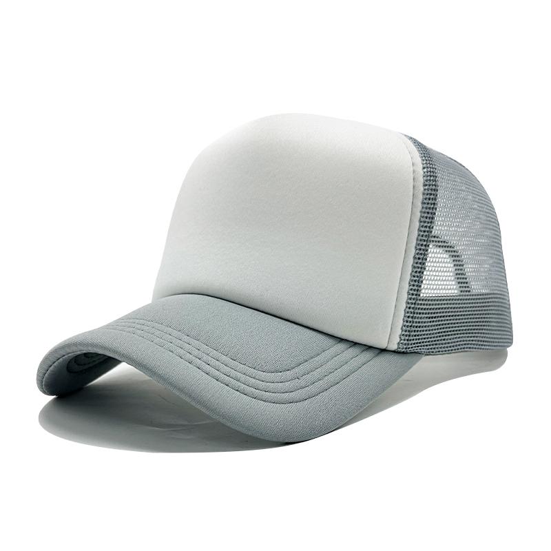 Wholesale High Quality Custom 3D Embroidery Sublimation Print 5-Panel Trucker Mesh Cap  Baseball Gorras Blank Foam Trucker Hat