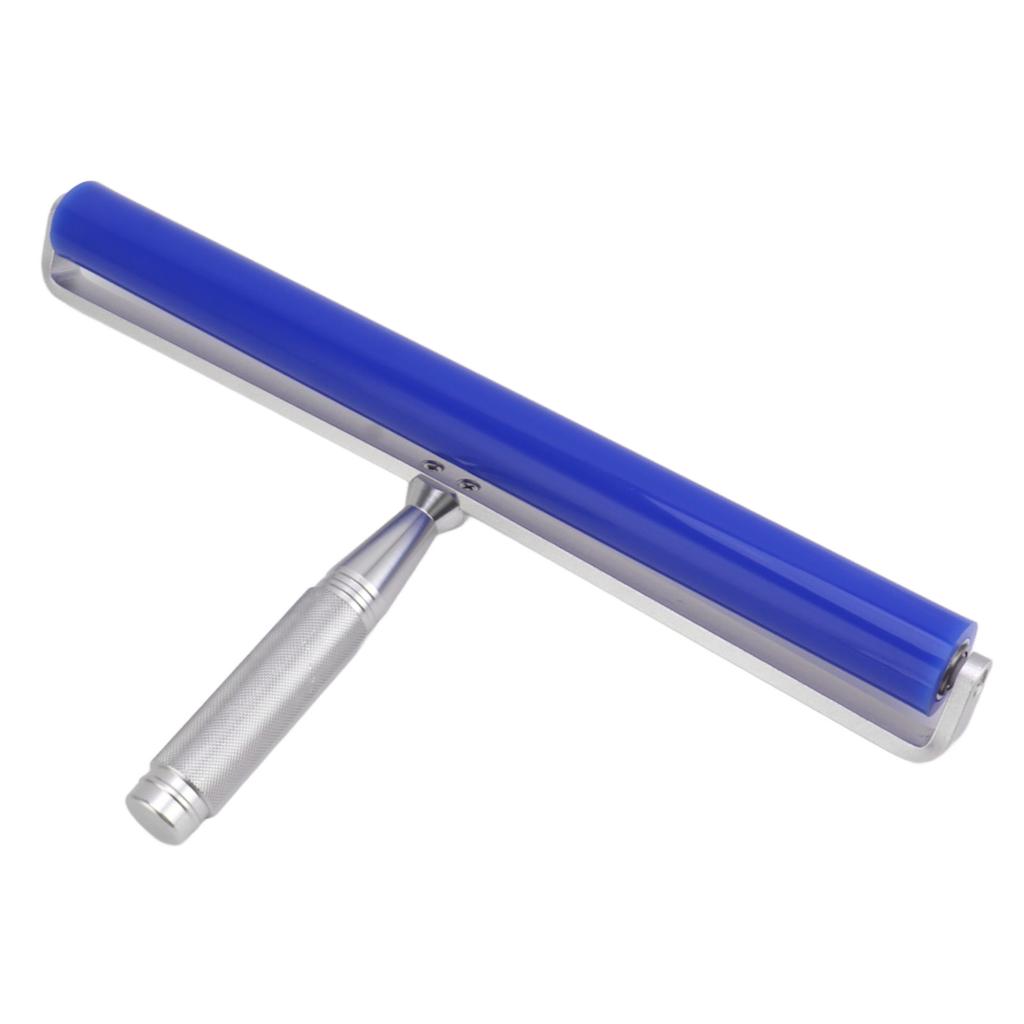 Blue Silicone Manual Roller Static Cleaner Tool Sticky Roller for Screen Film Hair Dust Remover Low Viscosity 14in