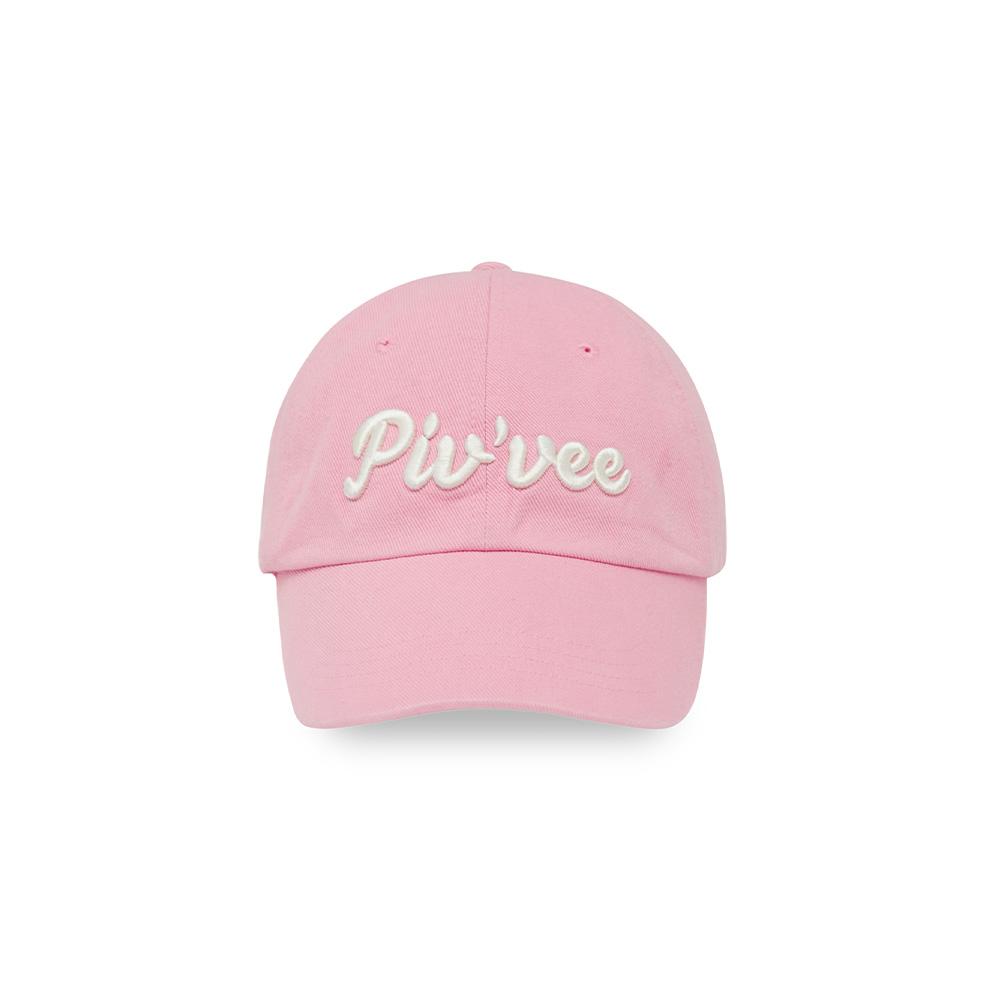 PIV’VEE Logo Embroidered Ball Cap (Bubble Pink)