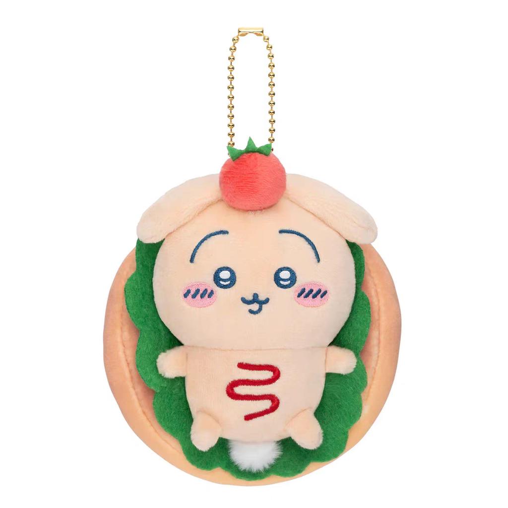 Chiikawa Bakery Series Plush Keychains – Sandwich &  Dog Mascot Mini Plushies Usagi Hachiware Momonga