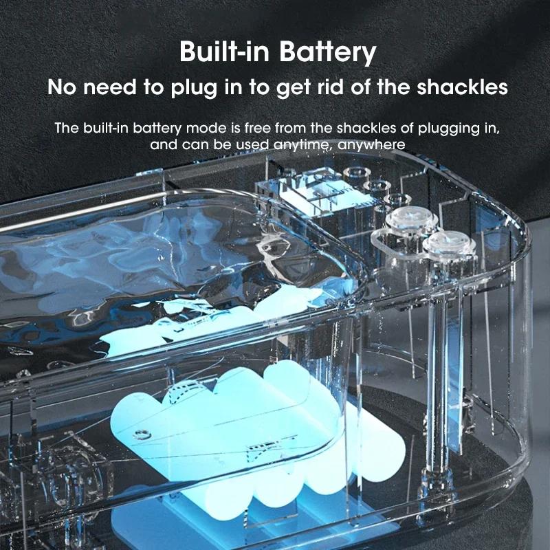 Ultrasonic Cleaning Machine Mini High-frequency Vibration Cleaning Adjustable Glasses Jewelry Pacifier Timed Cleaning Tool