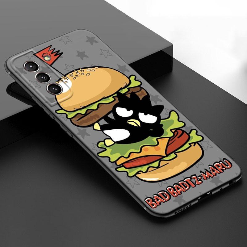 

Мультяшный ЧЕРНЫЙ СИЛИКОНОВЫЙ ЧЕХОЛ BAD BADTZ-MARU для телефона Samsung Galaxy S23 S21 S20 FE S24 S22 Ultra S10E S10 S9 S8 Plus Samsung S10