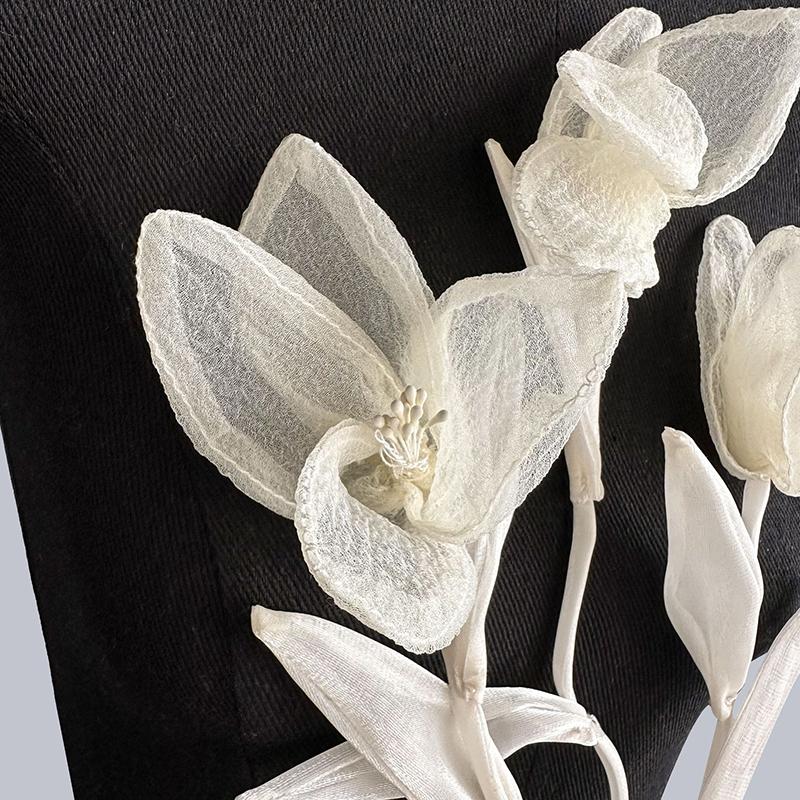 2 ks DIY Květ Magnólie Oblečení Nášivka Doplňky Svetr Šaty Dekorace Aplikace