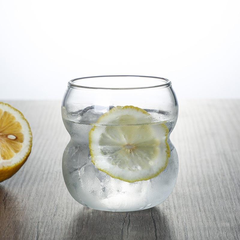 Einwandiges Haushalts-Gastfreundschafts-Saftglas aus hochreinem Borosilikatglas, hitzebeständig, transparent, Latte-Kaffeebecher, Frühstücksbecher