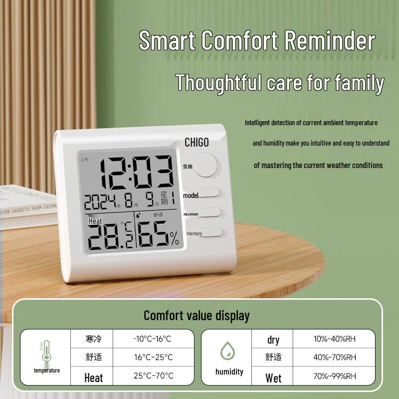 Chigo Digital Indoor Thermometer & Hygrometer