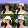 Fashion Korean Style Wide Brim Sun Hat With Mesh Splicing For Outdoor Travel Women