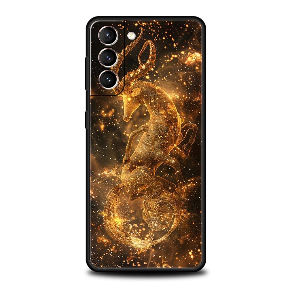 Moon Galaxy Universe Phone Case For Samsung Galaxy S26 Ultra S25 Plus S24 FE S23 S22 5G S21 S20 Cover Black Soft