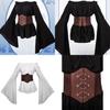 Trendy Pirate Costume Medieval Women's Pirate Shirt Cosplay Clothing