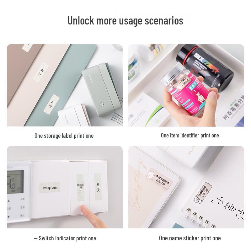 Deli Nusei Q2 Portable Bluetooth Label Printer CN plug (adapter included)