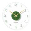 Transparent Tempered Glass Mute Wall Clock Fashion Home Furnishings Bedroom Study Decorate Birthday Christmas Gift Wall Clocks