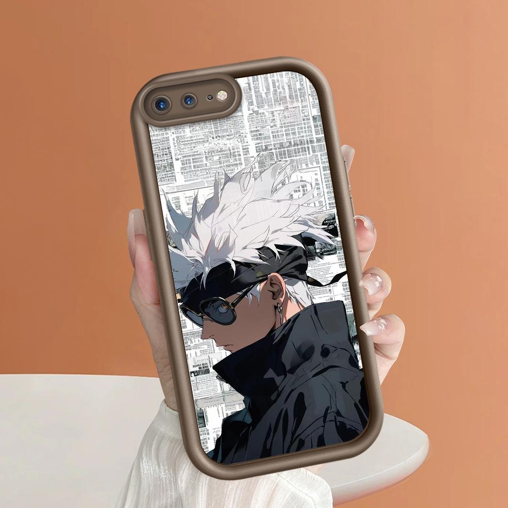 Pouzdro na telefon Jujutsu Kaisen Satoru Gojo Pattern pro iPhone Samsung Galaxy Xiaomi Redmi POCO HUAWEI Honor Nárazuvzdorný pryžový měkký pružný kryt