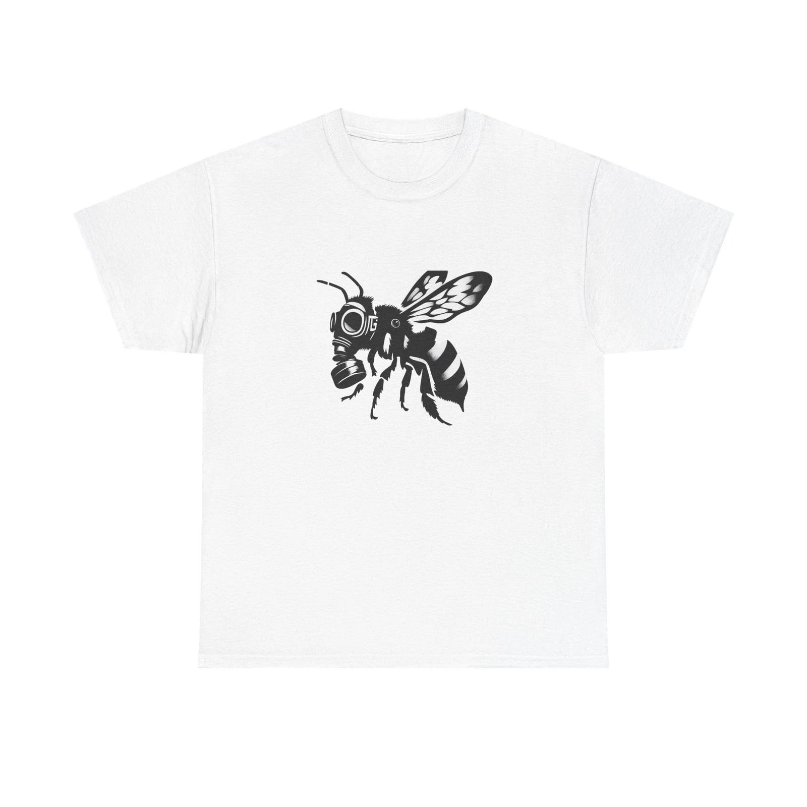 Bee-Inspired Unisex Heavy Cotton Tee, Casual Wear, Nature Lover Gift, [...] 2XL