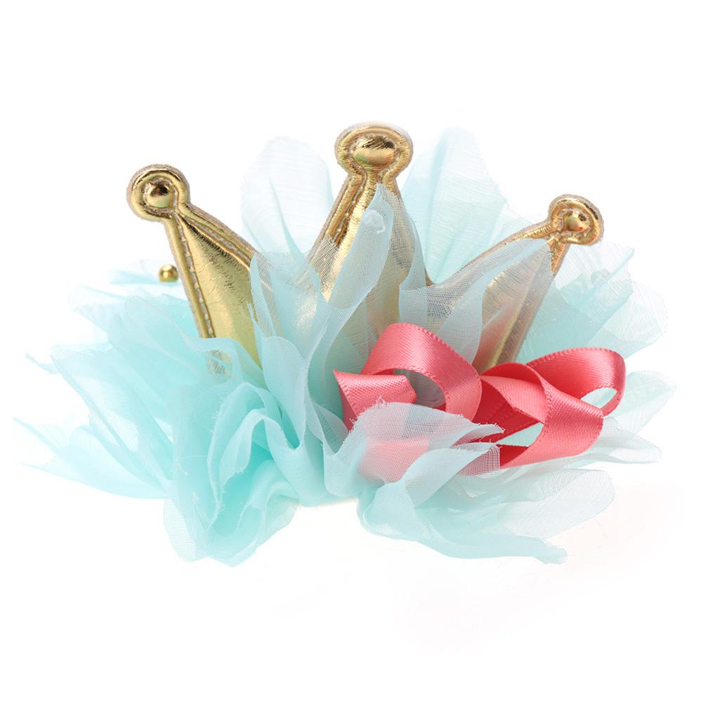 

Adorable Pet Cat Crown Lace Hairpin Dog Puppy Bow Clips for Pets Head Accesories